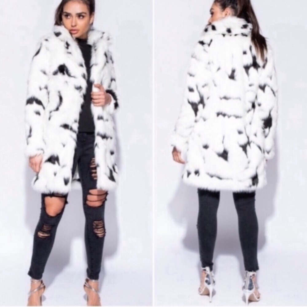 LUXE FAUX FUR COAT-VERY SOFT NO SHEDDING-STYLISH - Picture 3 of 8